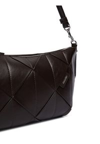 Calvin Klein Torebka Woven Shoulder Bag LV04F3546G Brązowy. Kolor: brązowy. Materiał: skórzane #4