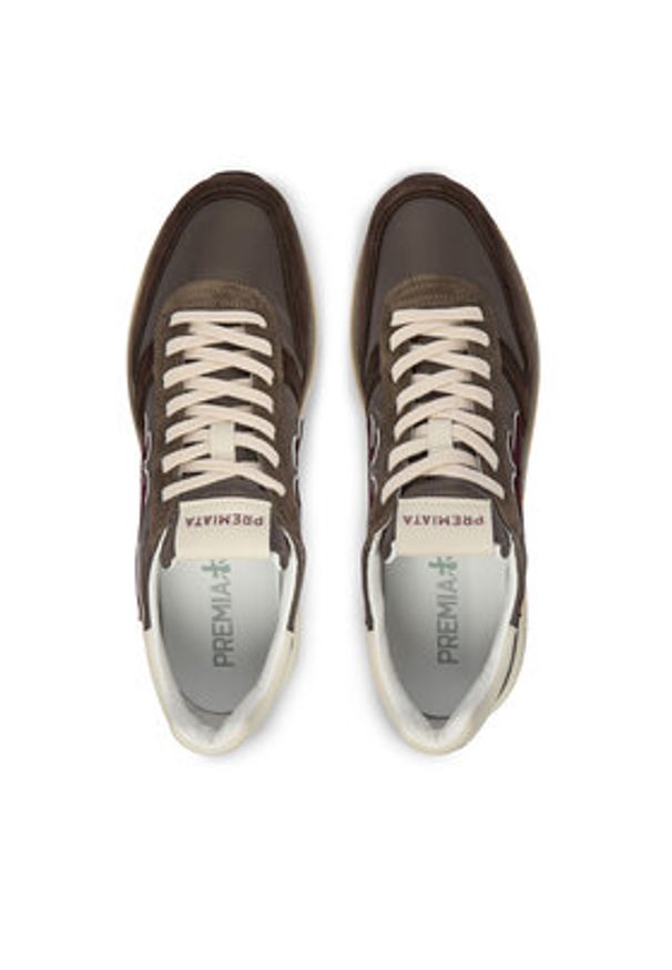 Premiata Sneakersy Mick Var 7714 Brązowy. Kolor: brązowy. Materiał: skóra