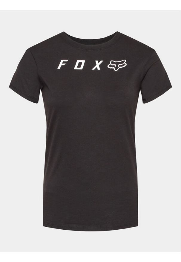 Fox Racing T-Shirt W Absolute 001 Czarny Slim Fit. Kolor: czarny. Materiał: syntetyk