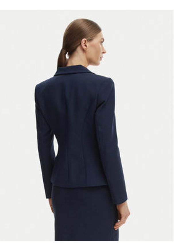 Rinascimento Marynarka CFC0128649003 Granatowy Slim Fit. Kolor: niebieski. Materiał: syntetyk