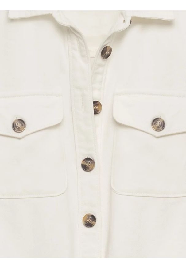 Big-Star - Sukienka damska midi jeansowa trapezowa biała Becca 100. Okazja: na co dzień. Kolor: biały. Materiał: jeans. Długość rękawa: krótki rękaw. Typ sukienki: trapezowe. Styl: casual, klasyczny, elegancki. Długość: midi