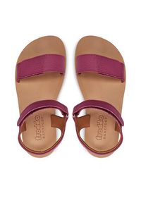 Froddo Sandały Barefoot Flexy Lia G3150264-1 D Różowy. Kolor: różowy. Materiał: skóra