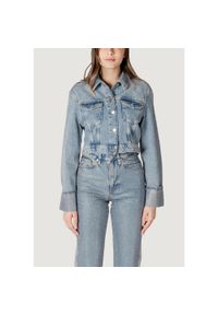 only - Kurtka Kobieta ONLY Onlhollywood Crystal Jacket Red Dnm Cro. Kolor: niebieski. Materiał: bawełna #1