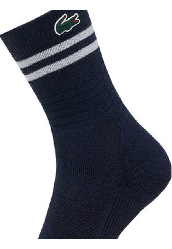 Lacoste Skarpety długie RA1095 Granatowy. Kolor: niebieski. Materiał: bawełna