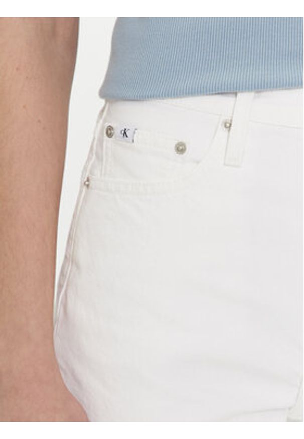 Calvin Klein Jeans Jeansy Authentic J20J222741 Biały Slim Fit. Kolor: biały
