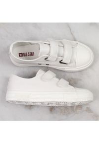 Big-Star - Trampki dziecięce na rzep ekoskóra białe Big Star KK374055. Zapięcie: rzepy. Kolor: biały #4