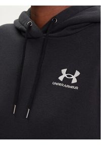 Under Armour Bluza Essential 1373033 Czarny Relaxed Fit. Kolor: czarny. Materiał: bawełna #7