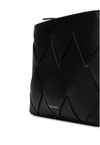 Calvin Klein Torebka Ck Woven Square Crossbody K60K612991 Czarny. Kolor: czarny. Materiał: skórzane #5