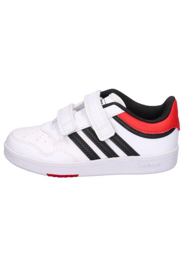 Adidas - Buty dla dzieci adidas Hoops 4.0 CF. Kolor: wielokolorowy, biały, czerwony, czarny. Sport: turystyka piesza