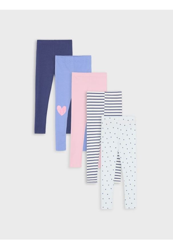 Sinsay - Legginsy 5 pack - wielobarwny