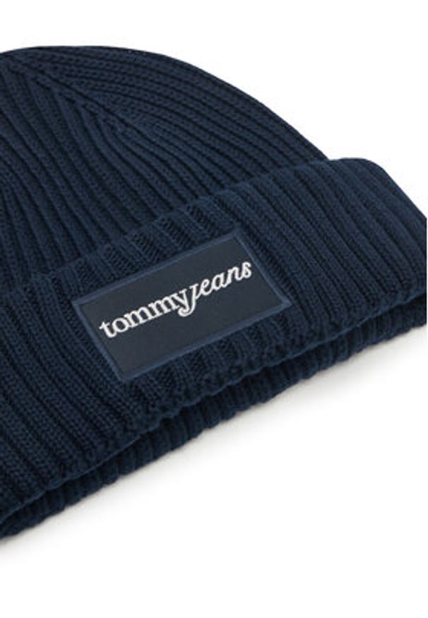 Tommy Jeans Czapka Script AW0AW17909 Granatowy. Kolor: niebieski. Materiał: bawełna