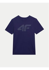 4f - 4F T-Shirt 4FWSS24TTSHM1155 Granatowy Regular Fit. Kolor: niebieski. Materiał: bawełna #3