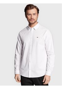 Tommy Jeans Koszula Classic Oxford DM0DM15408 Biały Classic Fit. Kolor: biały. Materiał: bawełna #1