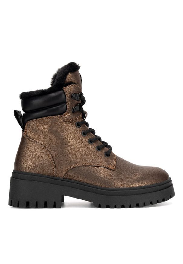 MEXX Botki MI001713143W Miedziany. Kolor: brązowy. Materiał: skóra
