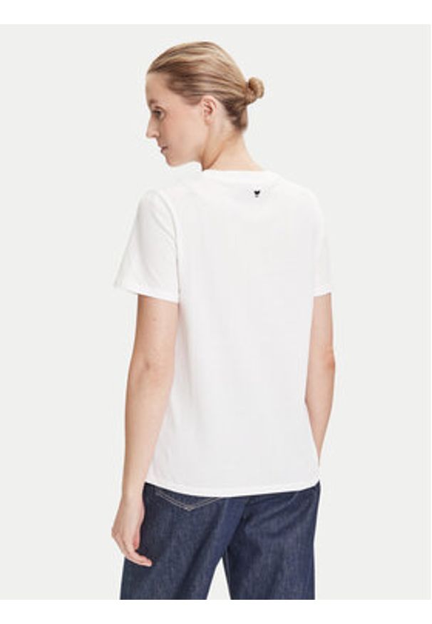 Weekend Max Mara T-Shirt Guglia 2525976031 Biały Regular Fit. Kolor: biały. Materiał: bawełna