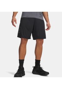 Under Armour - Spodenki treningowe męskie UNDER ARMOUR UA TECH GRAPHIC SHORT. Okazja: na co dzień, do pracy, na spacer. Kolor: czarny. Styl: casual #1