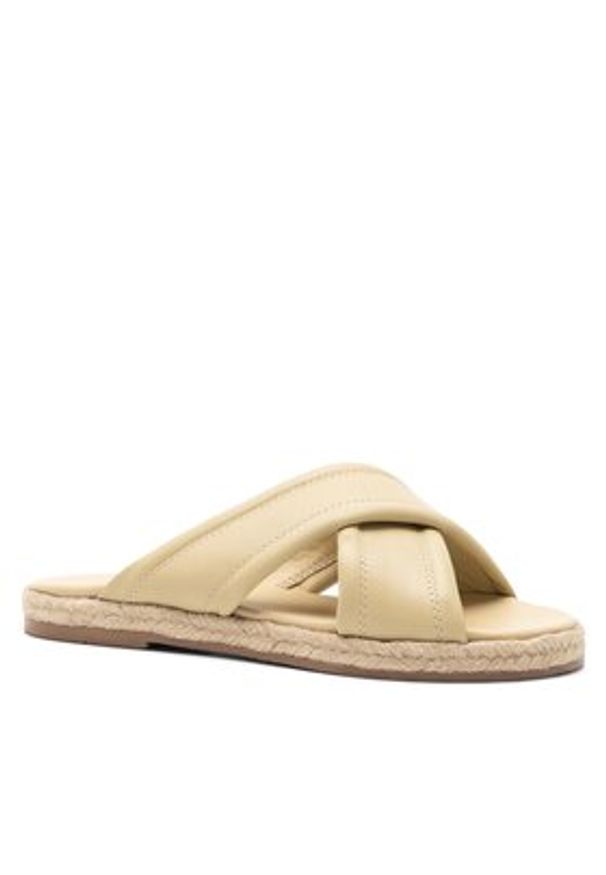 Lasocki Espadryle CARPI EST-DOBRAWA-05 Żółty. Kolor: żółty. Materiał: skóra