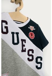 Guess - T-shirt dziecięcy 98-122 cm. Okazja: na co dzień. Kolor: szary. Materiał: bawełna, dzianina. Wzór: nadruk. Styl: casual #3