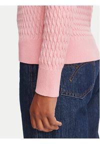 TOMMY HILFIGER - Tommy Hilfiger Sweter WW0WW44987 Różowy jasny Regular Fit. Kolor: różowy. Materiał: bawełna #2