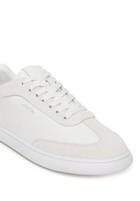 Calvin Klein Sneakersy Cupsole Lace Up - Lth Sue Mix HW0HW02435 Biały. Kolor: biały. Materiał: skóra #4