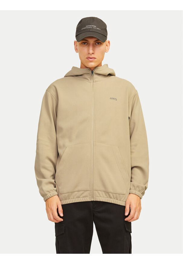 Jack & Jones Bluza Basic 12261373 Beżowy Regular Fit. Kolor: beżowy. Materiał: syntetyk