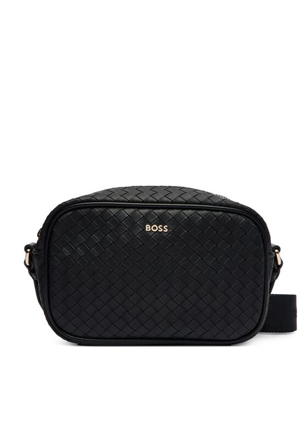 BOSS Torebka 50558012 Czarny. Kolor: czarny. Materiał: skórzane