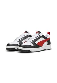Puma - Buty do chodzenia męskie PUMA Rebound V6 Low. Zapięcie: sznurówki. Kolor: biały, czerwony, wielokolorowy, czarny. Materiał: materiał, syntetyk. Szerokość cholewki: normalna. Sport: turystyka piesza