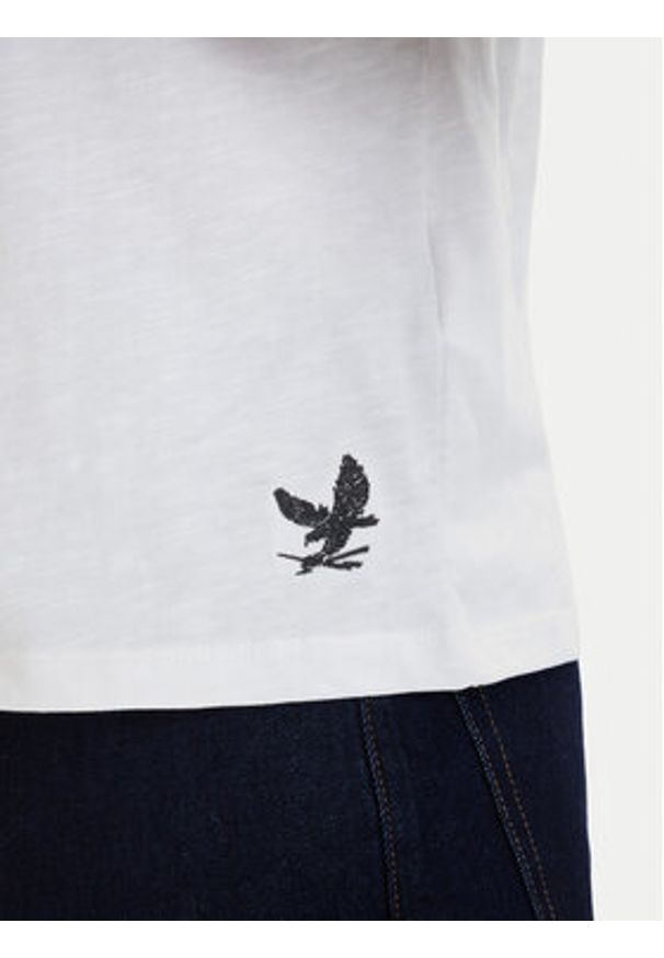 Aeronautica Militare T-Shirt 261TS2525UJ00686 Biały Regular Fit. Kolor: biały. Materiał: bawełna