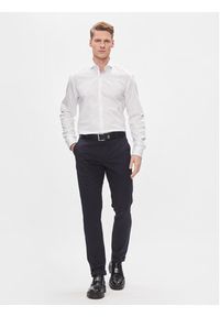 Hugo Koszula Kery 50508303 Biały Slim Fit. Kolor: biały. Materiał: bawełna #3