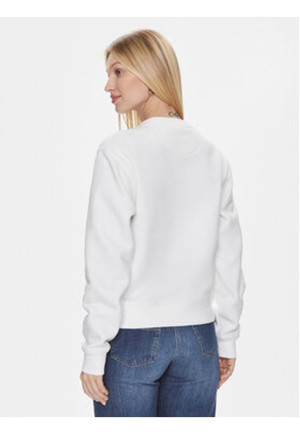 Guess Bluza Cn Stones Logo W4RQ14 KB681 Biały Relaxed Fit. Kolor: biały. Materiał: syntetyk