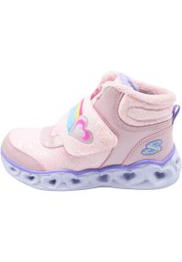 skechers - Buty do chodzenia dla dzieci Skechers Heart Lights Brilliant Rainbow. Wysokość cholewki: za kostkę. Zapięcie: rzepy. Kolor: wielokolorowy. Materiał: materiał, syntetyk, tkanina. Szerokość cholewki: normalna. Sport: turystyka piesza