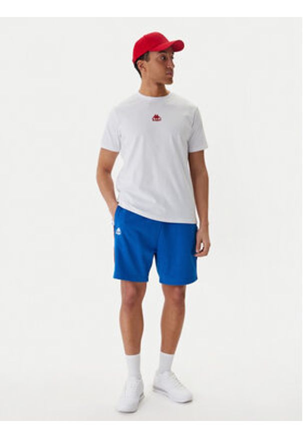 Kappa Szorty sportowe Banda Oviedo 351S77W Niebieski Comfort Fit. Kolor: niebieski. Materiał: bawełna. Styl: sportowy