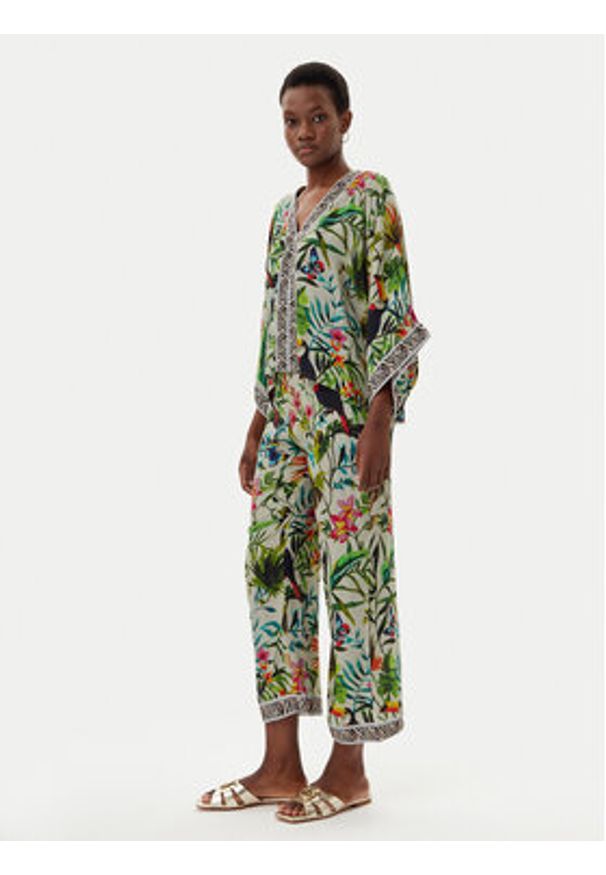 LOLA CASADEMUNT Bluzka LS2515030 Kolorowy Relaxed Fit. Materiał: wiskoza. Wzór: kolorowy