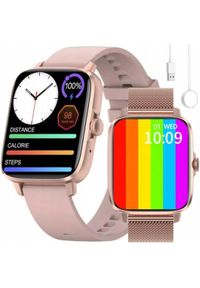 Techonic - SMARTWATCH DAMSKI ZEGAREK ROZMOWY EKG PULS 2 PASKI. Rodzaj zegarka: smartwatch