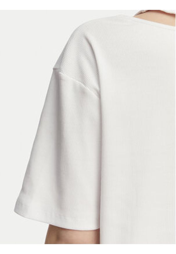 Karl Lagerfeld Jeans T-Shirt B2W17077 Biały Regular Fit. Kolor: biały. Materiał: bawełna