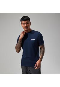 Koszulka bawełniana męska Berghaus F&B Logo T-Shirt AM. Kolor: niebieski. Materiał: bawełna