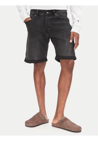 Jack & Jones - Jack&Jones Szorty jeansowe Rick 12269608 Czarny Regular Fit. Kolor: czarny. Materiał: bawełna