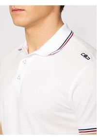 CMP Polo 39D8367 Biały Regular Fit. Typ kołnierza: polo. Kolor: biały. Materiał: bawełna #4
