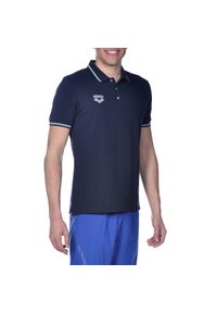 Koszulka polo Arena Team Line. Okazja: na co dzień. Typ kołnierza: polo. Kolor: niebieski. Materiał: bawełna. Styl: elegancki, casual