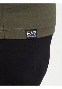 EA7 Emporio Armani T-Shirt 7M002200 AF27188 U7014 Zielony Regular Fit. Kolor: zielony. Materiał: bawełna #4