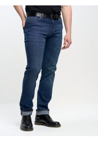 Big-Star - Spodnie jeans męskie dopasowane Rodrigo 450. Okazja: na co dzień. Kolor: niebieski. Styl: sportowy, casual