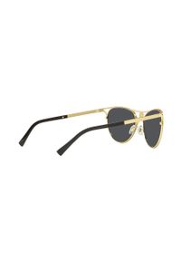VERSACE - Versace okulary przeciwsłoneczne damskie kolor złoty. Kolor: złoty