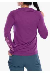 MONS ROYALE - Longsleeve damski Mons Royale Tarn Merino Bike Wind Jersey. Kolor: fioletowy. Materiał: jersey. Długość rękawa: długi rękaw. Sport: kolarstwo