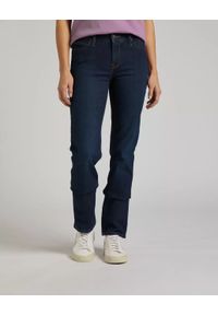 Lee - LEE MARION STRAIGHT DAMSKIE SPODNIE JEANSOWE DARK WORN L301CGPP