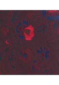 Krawat Męski - Angelo di Monti - Bordo w Kwiaty. Kolor: czerwony. Materiał: tkanina. Wzór: kwiaty. Styl: elegancki, wizytowy #5