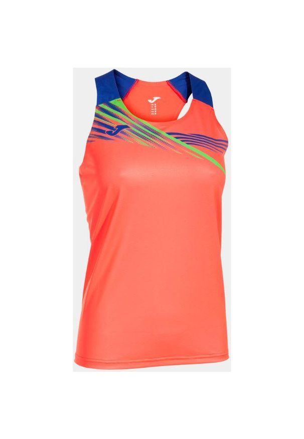 Joma Elite X damski top fluor koral/royal S. Kolor: czerwony, niebieski, różowy, wielokolorowy