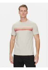 Calvin Klein T-Shirt Linear Ombre K10K114163 Szary Regular Fit. Kolor: szary. Materiał: bawełna