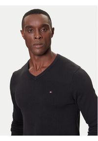 TOMMY HILFIGER - Tommy Hilfiger Sweter MW0MW42249 Czarny Regular Fit. Kolor: czarny. Materiał: bawełna #3