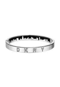 DKNY - Dkny - Bransoletka. Materiał: metalowe. Kolor: srebrny. Wzór: aplikacja. Kamień szlachetny: kryształ #1