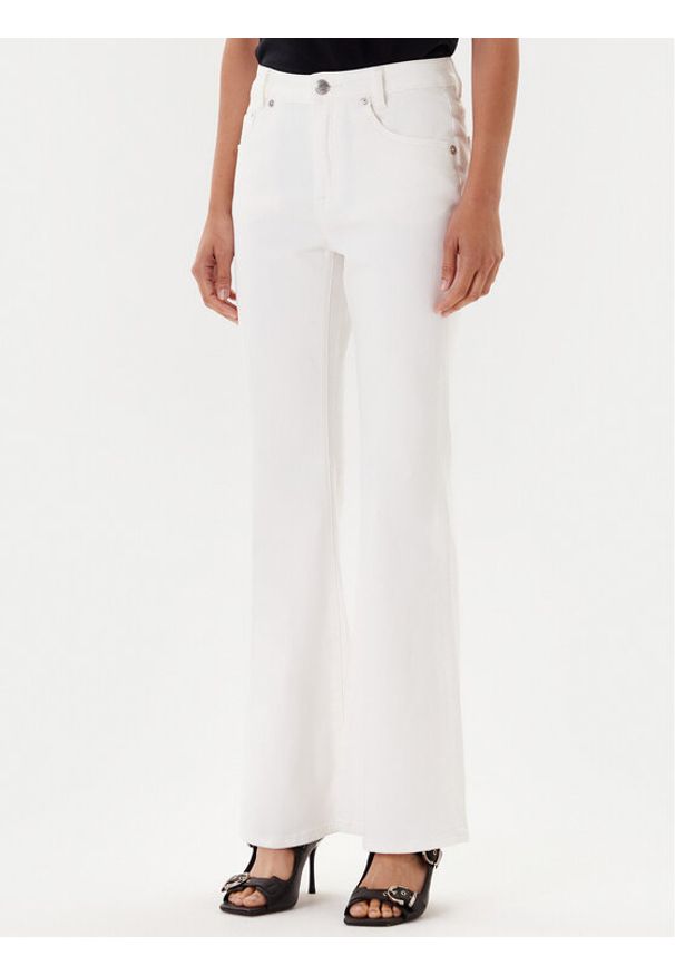 Miss Sixty Jeansy 6S1JJ3430T Biały Wide Leg. Kolor: biały